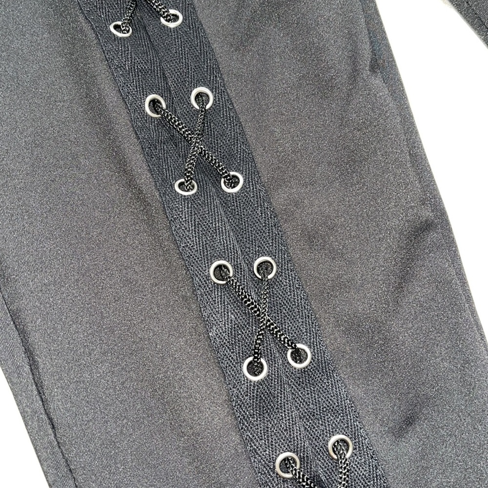 Hot❤️🔥NWT Sexy Lace Up Black Pants - Picture 12 of 14